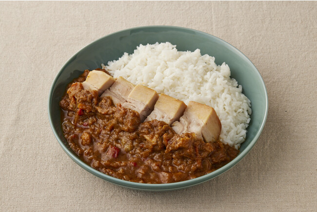 塩麴豚角煮キーマカレー