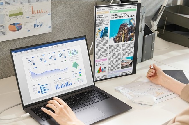 ASCII.jp：「LG gram」シリーズに、16インチのポータブルモニターが
