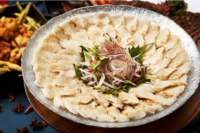 真ふぐの炙りサラダ仕立て ポン酢あん 真ふぐの炙りサラダ仕立て ポン酢あん