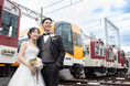 「シェラトン都ホテル大阪」×「近畿日本鉄道株式会社」普段入ることのできない「車庫」を舞台にしたフォトウエディングプラン販売