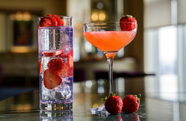 いちごのカクテル