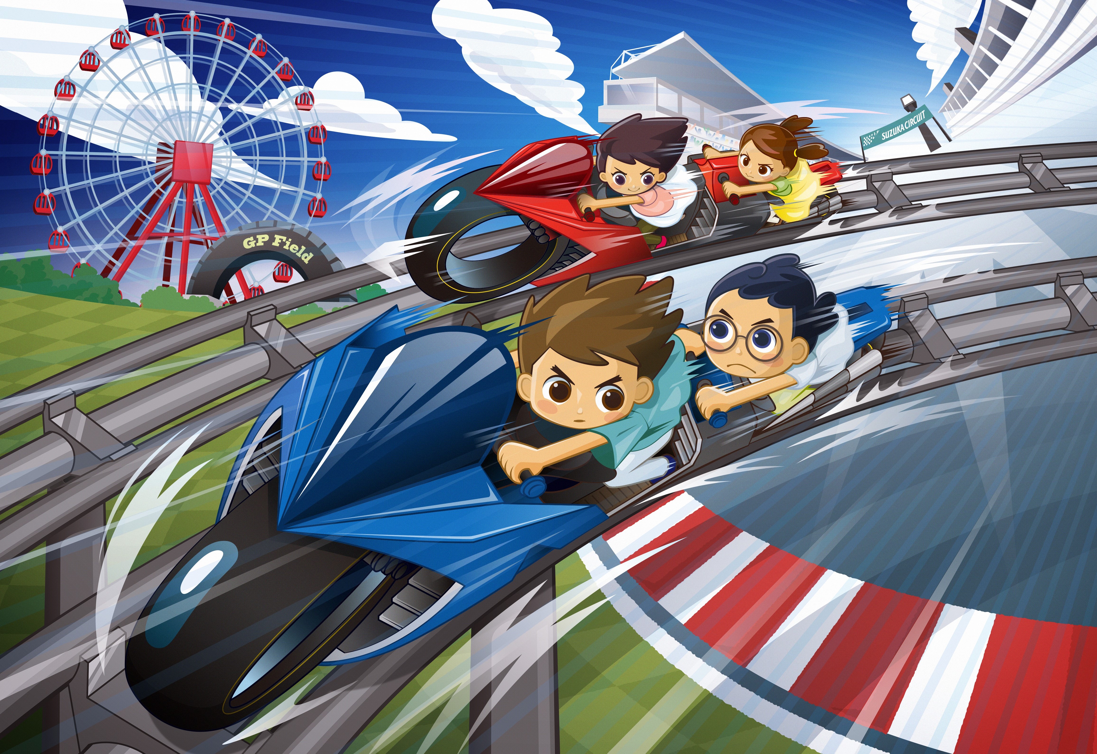 2020年3月 日本初の“リアルライディングコースター”「GP RACERS」がオープン