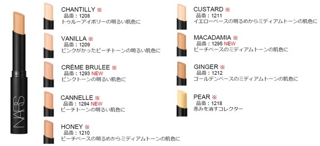 Nars Concealer Lineup 17年3月17日 金 新発売 Nars Japanのプレスリリース