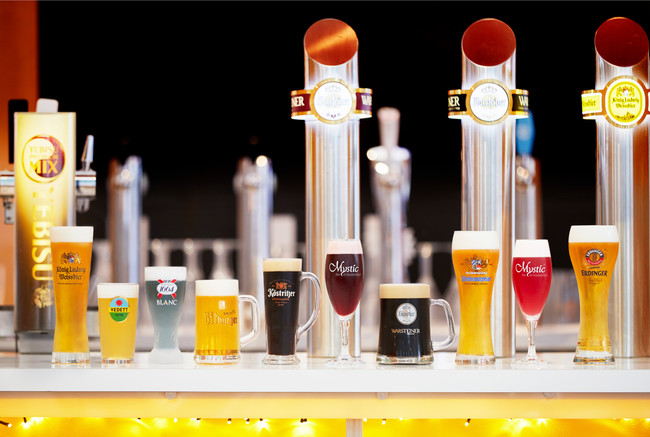 全13種の中からお好きなビール を3種選んで飲み比べできます。