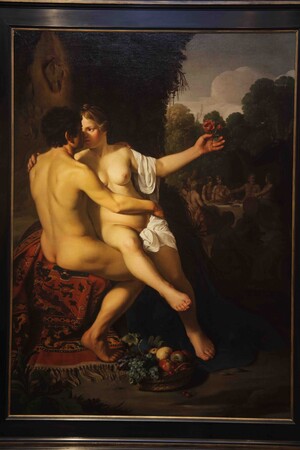 パリスとオイノーネ ニコラース・エリアス・ピッケノイ カンヴァス、油彩　17世紀