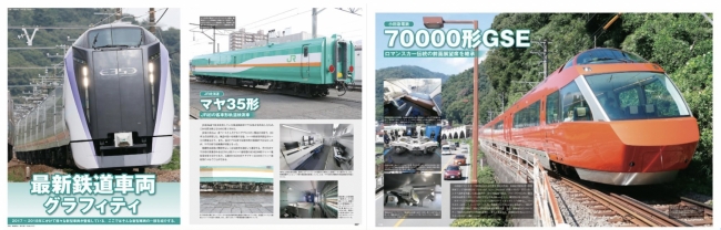 新幹線のみならず、最新鉄道車両の情報もたっぷり掲載されています。