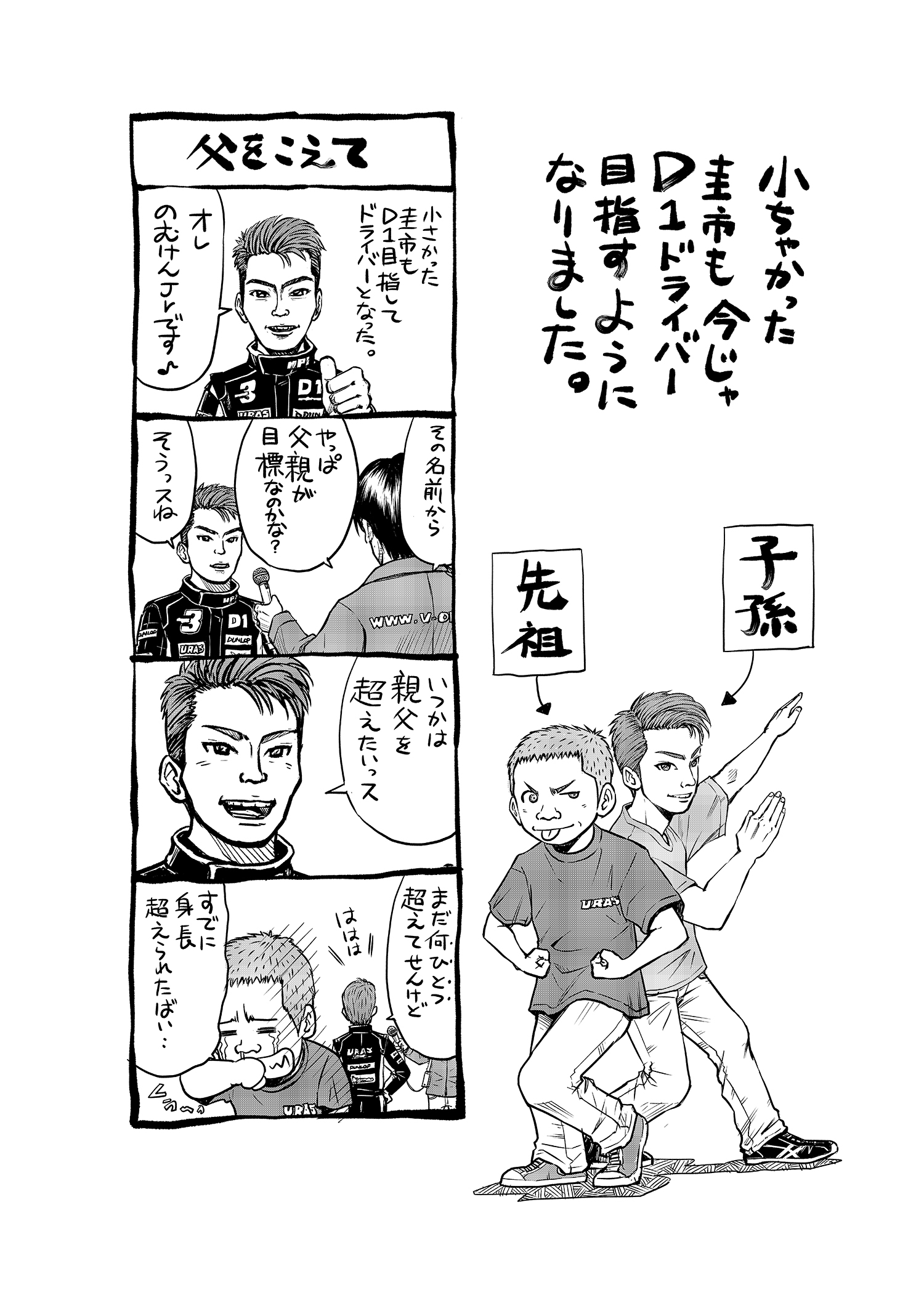 D1グランプリ界のスーパースター のむけん 野村謙 の自伝漫画プロジェクトがクラウドファンディングでスタート 三栄のプレスリリース