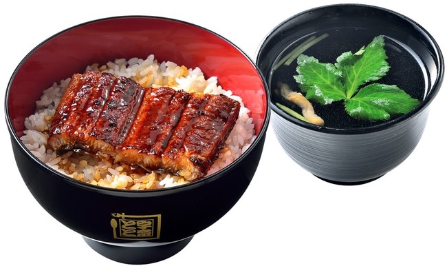 うな丼(左)、肝吸い(右) うな丼(左)、肝吸い(右)