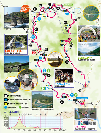 ▲エイドステーションは61.5km地点のカヌー館