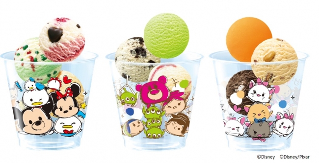 キュートなカップでアイスクリームをつむつむしちゃお Tsum Tsum トリプルポップ B R サーティワン アイスクリーム株式会社のプレスリリース