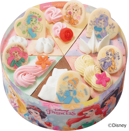 ケーキがおいしくドレスアップ お好みはどのプリンセス ディズニープリンセス パレット6 B R サーティワン アイスクリーム株式会社のプレスリリース