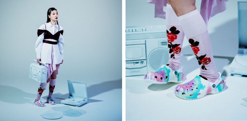 クロックスの21年コレクション第1弾は タイダイ ビジュアルにアーティスト とんだ林蘭を起用 クロックス ジャパン合同会社のプレスリリース