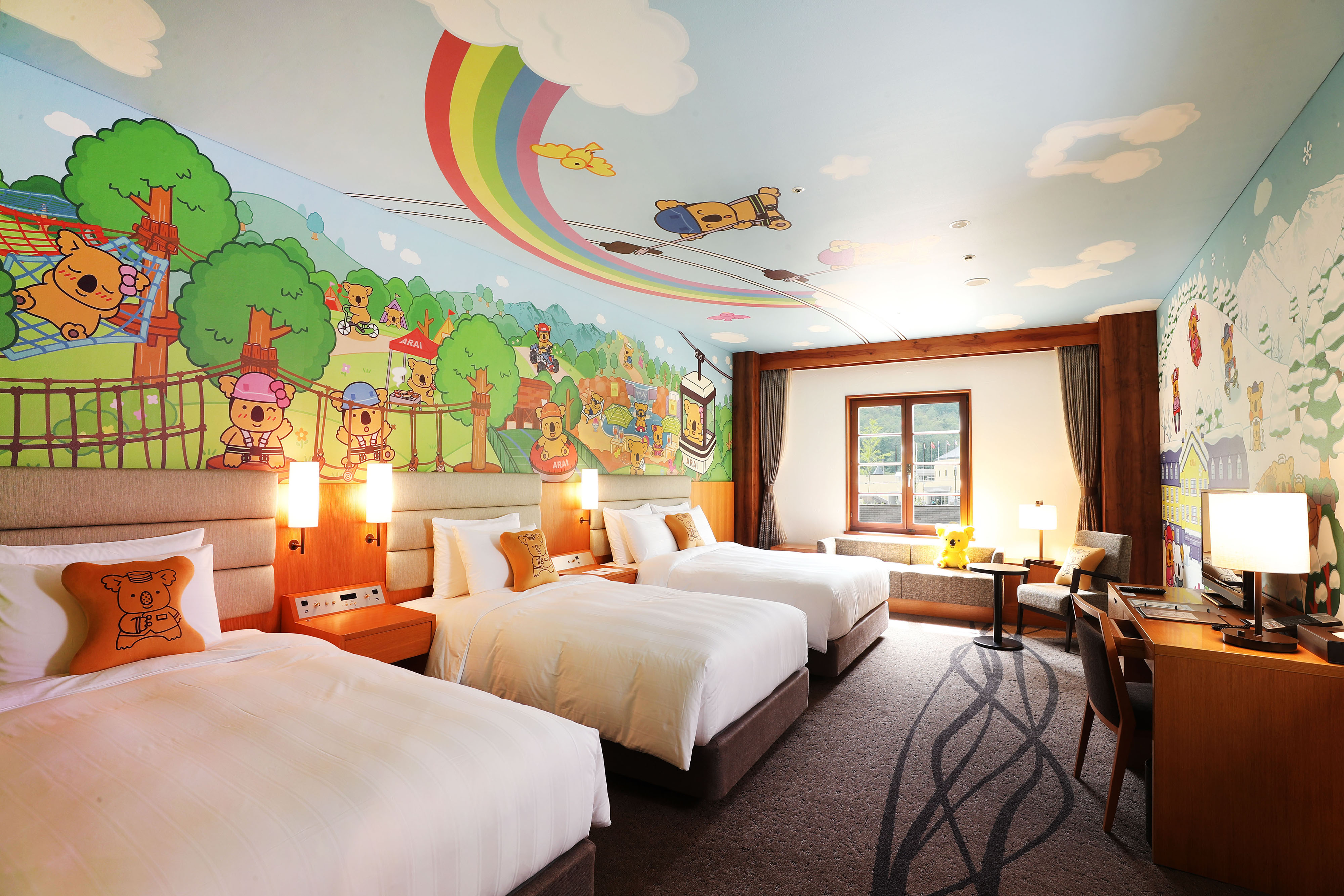 ロッテアライリゾート限定の コアラのマーチ の絵柄を開発 キャラクタールームの装飾になりました 株式会社ロッテのプレスリリース