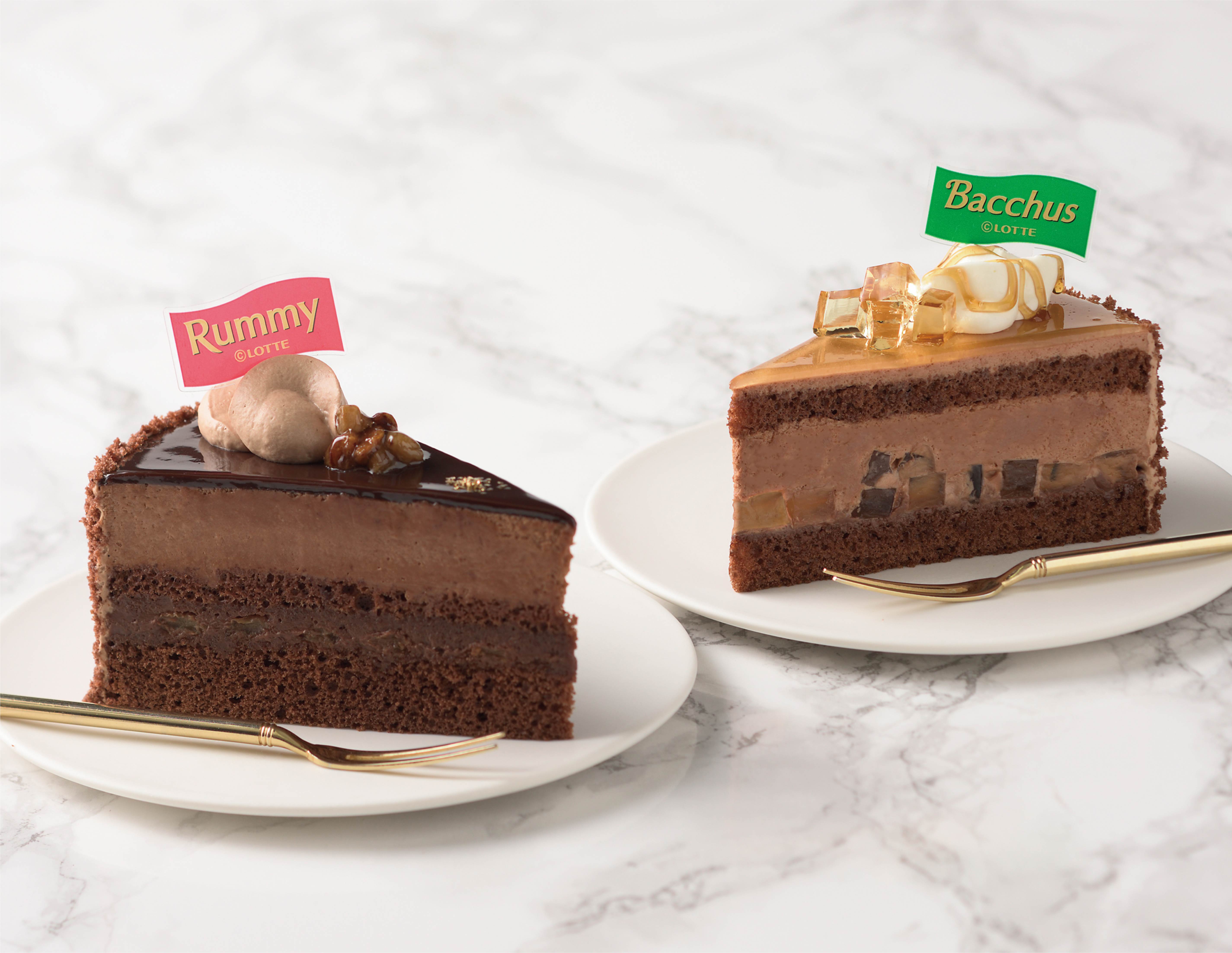 大人の本格洋酒チョコレート ラミー バッカス がケーキになって初解禁 銀座コージーコーナーから ラミーチョコケーキ と バッカスチョコケーキ が期間限定で登場いたします 株式会社ロッテのプレスリリース
