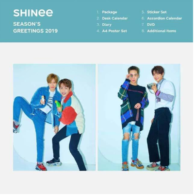 韓国アイドルグループ Shinee の公式カレンダー 19年 Seasons Greetings を 海外ecプラットフォーム Zenmarketplace で予約販売開始 ゼンマーケット株式会社のプレスリリース