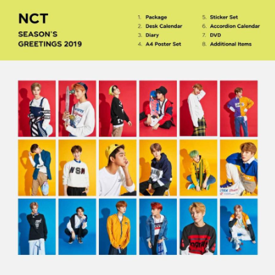 韓国アイドルグループ Nct の公式カレンダー 19年 Seasons Greetings を 海外ecプラットフォーム Zenmarketplace で予約販売開始 ゼンマーケット株式会社のプレスリリース