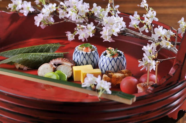 日本料理「雲海」の春の会席料理（イメージ）