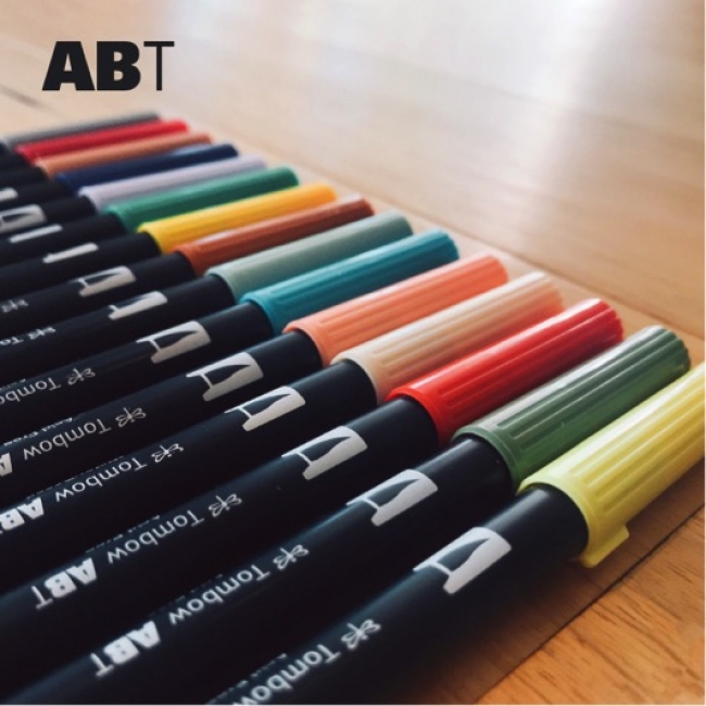 ブラッシュペンの定番　トンボ鉛筆ABT（全108色）