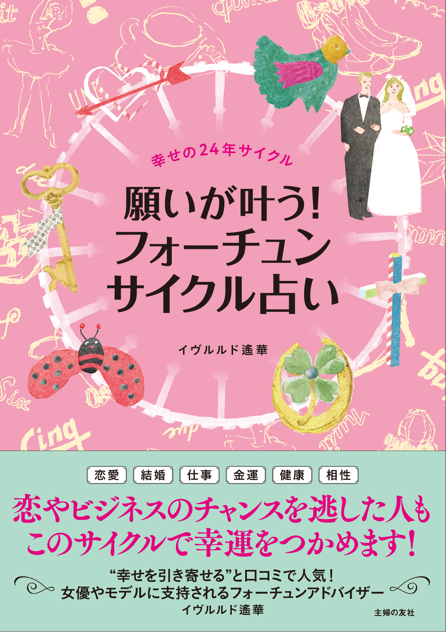 引き寄せ力が高まる と口コミで絶大人気フォーチュンアドバイザー イヴルルド遙華によるオリジナル占い 願いが叶う フォーチュンサイクル占い 株式会社主婦の友社 のプレスリリース