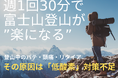 “約10人に1人が登頂を断念” 富士登山の新常識「空気」から準備をはじめよう。