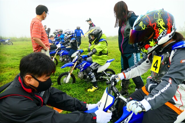 「親子バイク教室」の様子 「親子バイク教室」の様子