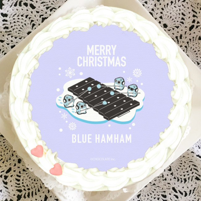 Snsで人気のキャラクター ブルーハムハム の数量限定クリスマスケーキが12月7日より予約開始 尼崎経済新聞