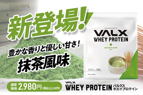VALX ホエイプロテイン WPI パーフェクト  ストロベリー風味と抹茶風味トレーニング/エクササイズ