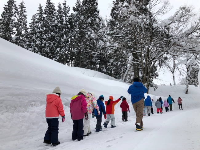 豪雪地域での暮らし体験の様子