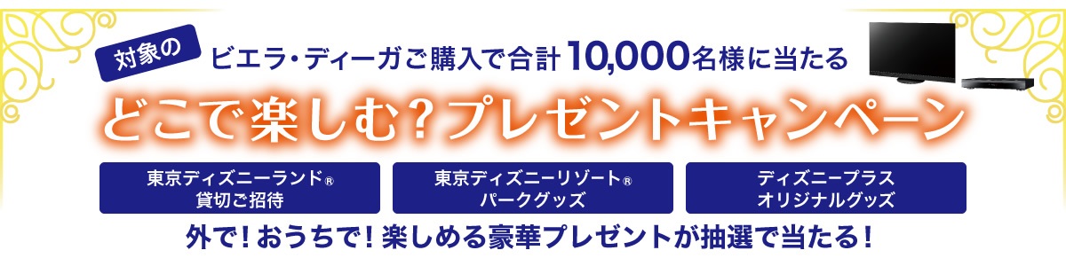 ビエラ ディーガご購入で合計10 000名様に当たる どこで楽しむ プレゼントキャンペーン 実施 パナソニック株式会社のプレスリリース