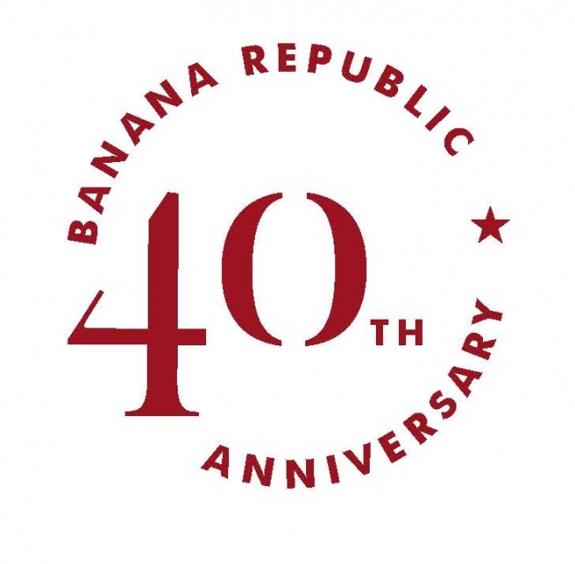 バナナ・リパブリック40周年アニバーサリーロゴ