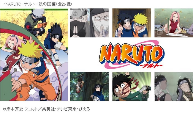 バンダイチャンネル 月額1 000円見放題 対象作品追加 Naruto