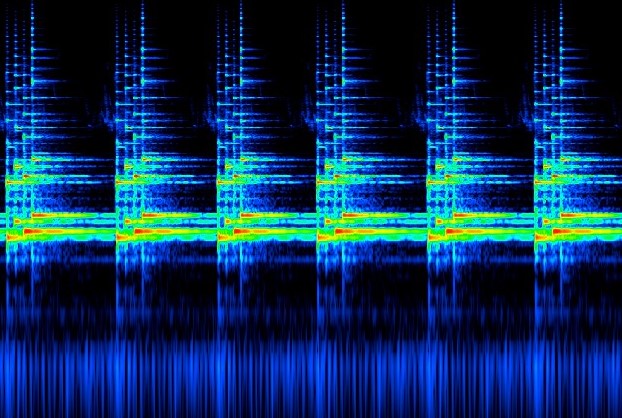 元祖発車メロディの音響分析（スペクトログラム）