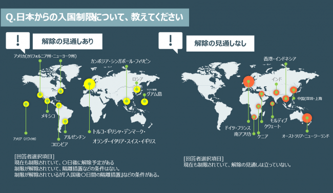 入国制限調査 30カ国対象 海外在住日本人に聞いた 在住国の入国状況の変化を調査 ロコタビのプレスリリース