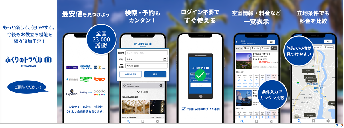 最安値が見つかる！？「ふくりのトラベル」アプリ新登場！福利厚生