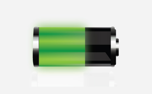 リチウムイオン電池が内蔵されています。