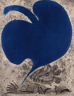 深沢幸雄　《竜の尾》1964年／銅版画 45.8×35.6