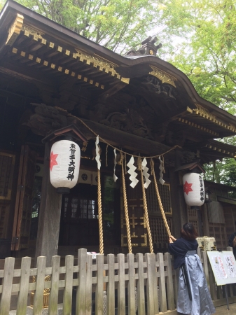 サムライの信仰を集めた麻賀多神社にて