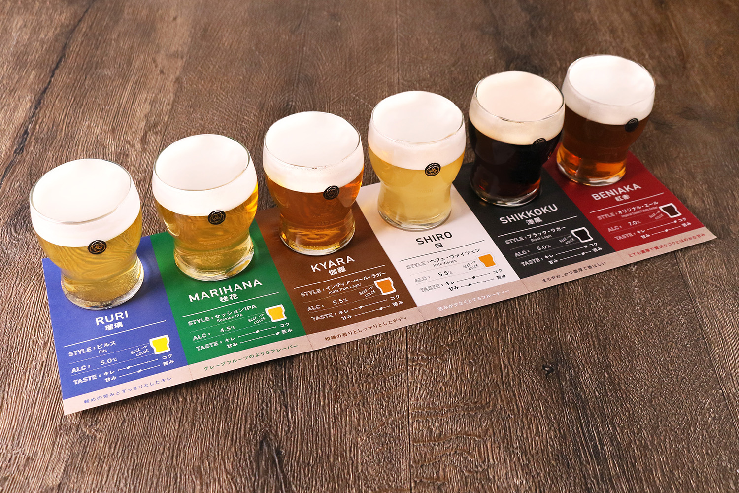 樽生COEDOビール6種類を飲み比べ！“COEDOビール  テイスティングセット”、『東京ビアホールビアテラス14』より12/19（土）提供スタート！｜株式会社ポトマックのプレスリリース