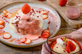 苺の甘酸っぱさにキュン!『いちごチーズクリームのパンケーキ 』 など苺づくしのメニューが、「YURT(ユルト)」大名古屋ビルヂング店に新登場!!