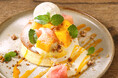 甘くとろける夏のごほうびパンケーキ!!「ピーチとマンゴーのパンケーキ」が「YURT(ユルト)」大名古屋ビルヂング店から、7/23(水)より新登場!