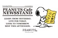 PEANUTS Cafe｜「NEWoMan 新宿」にて、期間限定ポップアップ"PEANUTS Cafe NEWS STAND 2nd"の開催が決定。
