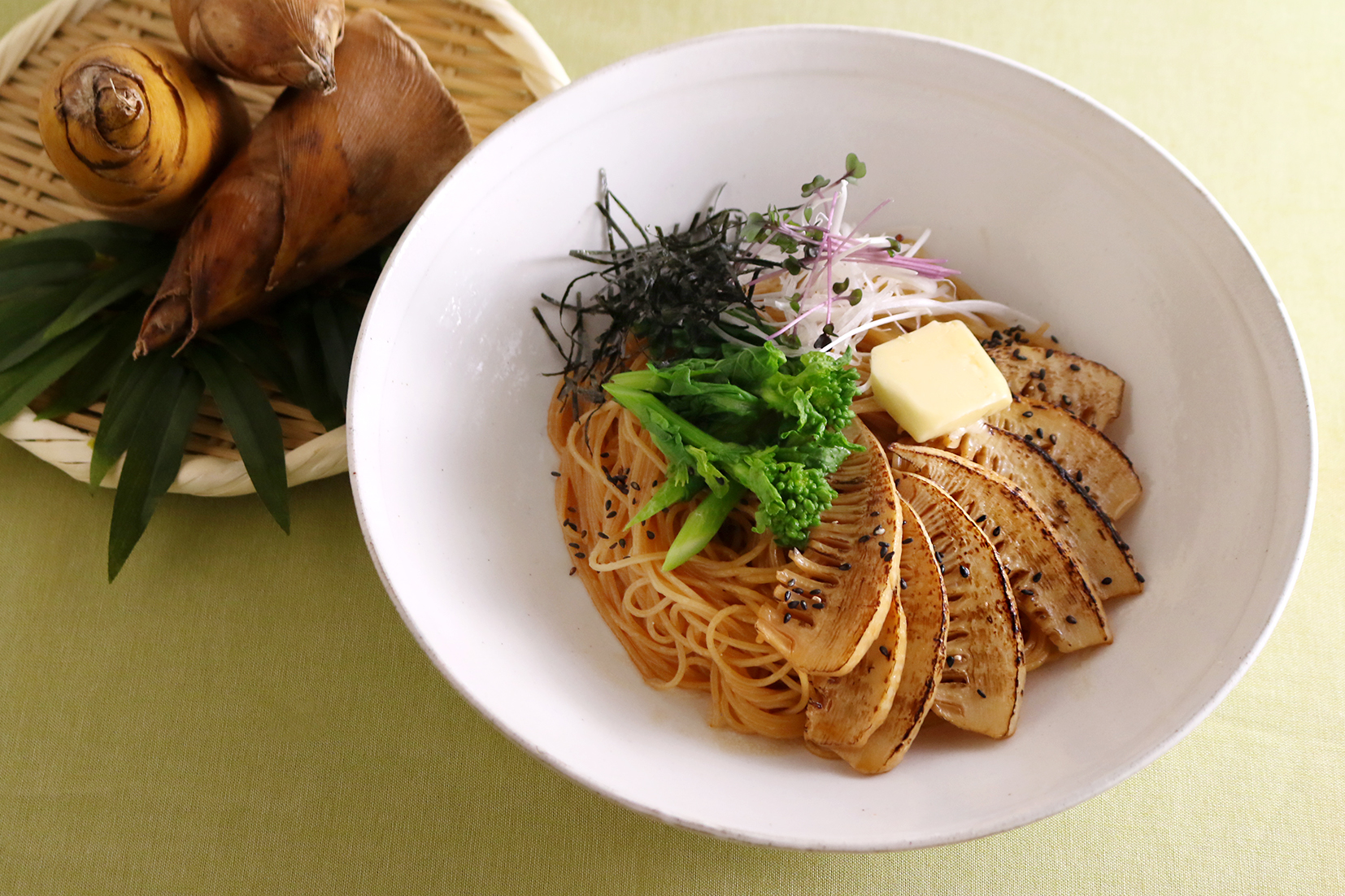 和ぱすた専門店「こなな」から、4月限定の春に美味しいたけのこをたっぷりと使った和ぱすたが登場!|株式会社ポトマックのプレスリリース