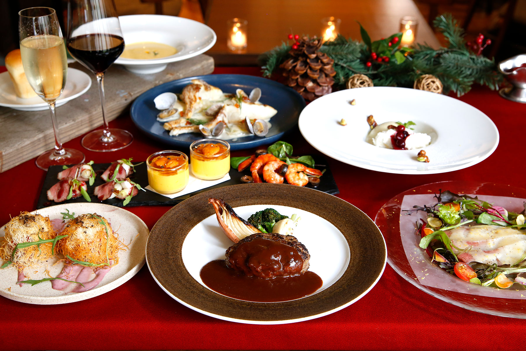 神戸の聖夜を愉しむクリスマスディナーが 洋食屋 神戸デュシャン から19年12月21日 土 25日 水 期間限定で登場 神戸牛挽肉ハンバーグなど 神戸ならではの洋食が楽しめる 株式会社ポトマックのプレスリリース