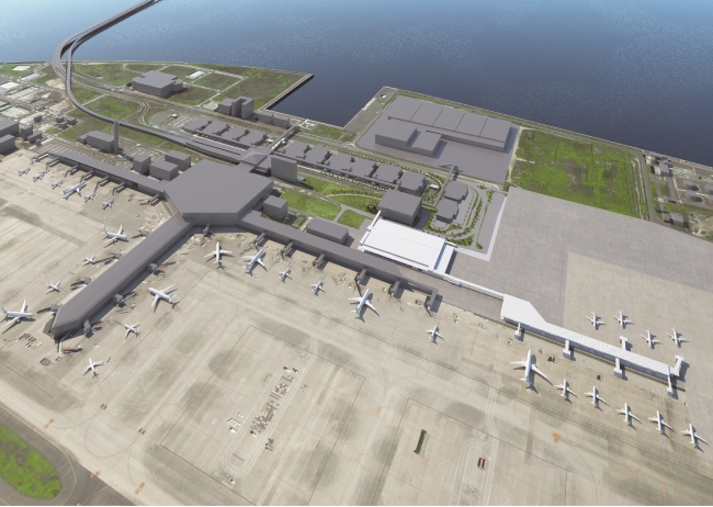 新ターミナルビル建設予想パース図