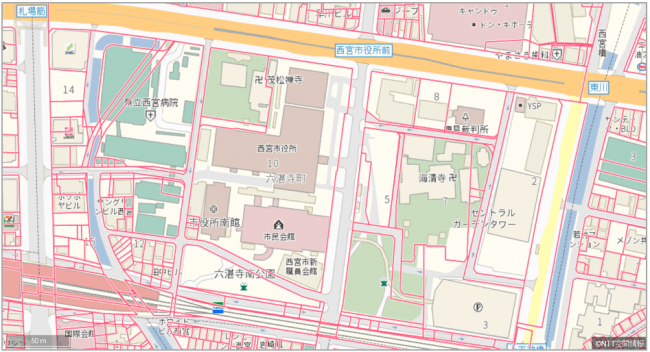 不動産 金融分野向け 地番と住居表示をインデックスする ちばんmap Geospace ちばんapi の西日本提供エリアを一部拡大 ｎｔｔ空間情報株式会社のプレスリリース
