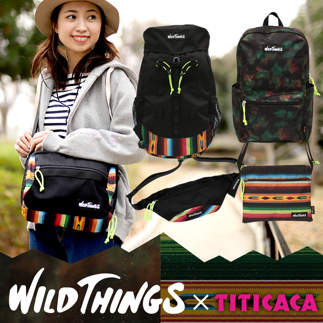 チチカカ、『Wild Things』『YAKPAK』とコラボレーションしたバッグ