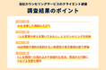 当社カウンセリングサービスのクライエント調査「相談行動におけるAI活用の実態」「AIで考えは整理できたが核心に踏み込めない」との声人が対応する強みは「理解の深さ」や「文脈の理解」