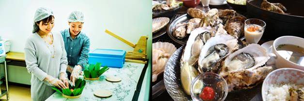 ます寿司手作り体験＆深層水仕込み牡蠣
