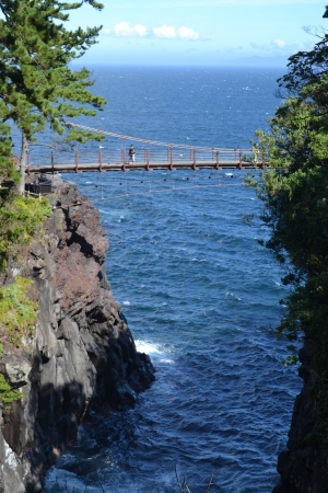 城ケ崎海岸の門脇吊橋