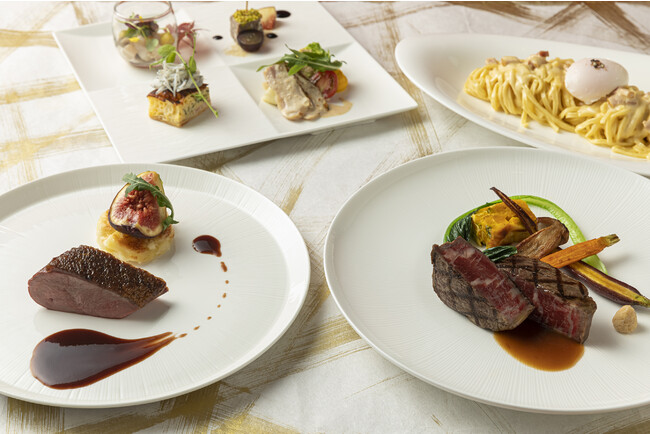 「Flavors of Wakayama Lunch Course」前菜と選べるメインメニュー イメージ